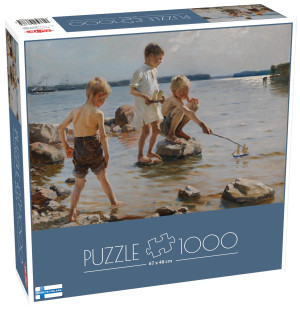 Puzzle 1000 A. Edelfelt, Boys Playing on the Shore 58688