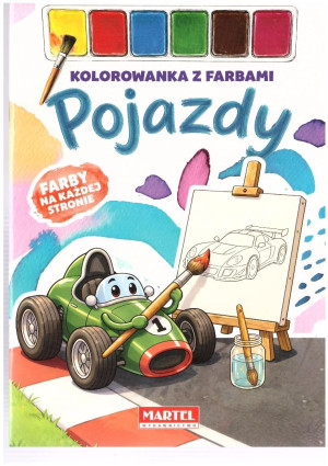 Kolorowanka z farbami Pojazdy