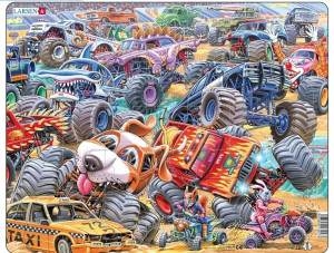 Układanka Monster Trucks Race Maxi