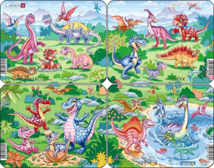 Układanka Zabawne Dinozaury Mini