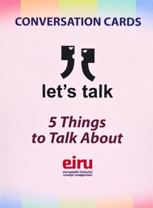 Karty Konwersacyjne Let's talk 5 things to talk...