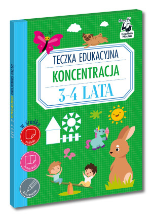 Teczka edukacyjna. Koncentracja. 3-4 lata. Kapitan Nauka