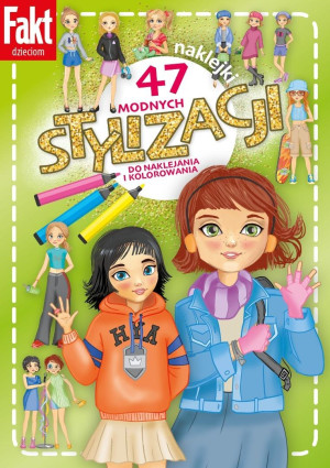 47 modnych stylizacji do naklejania i kolorowania