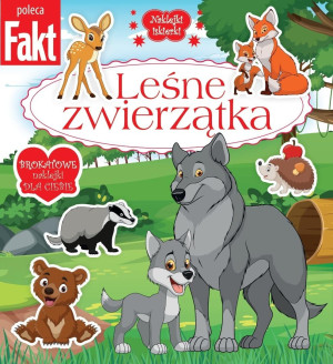 Leśne zwierzątka. Brokatowe naklejki dla ciebie