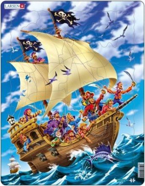 Układanka Larsen Maxi Pirates 30el