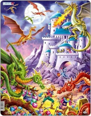 Układanka Larsen Maxi Dragons 50el