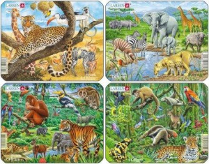 Układanka Larsen Mini Exotic Animals 11el