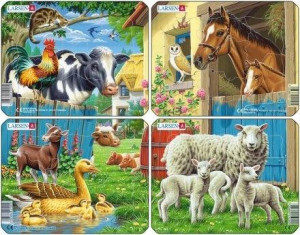 Ukladanka Larsen Mini Farm Animals 7el