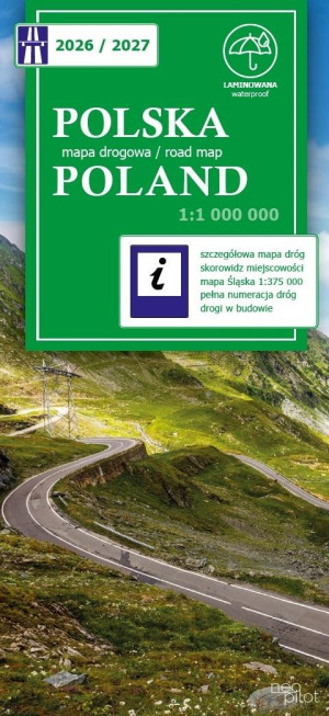 Polska mapa drogowa 1:1 000 000