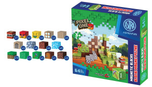 Zestaw klocków magnetycznych Astrafun Pixel One Farma 64 szt.