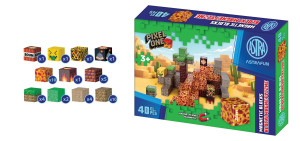 Zestaw klocków magnetycznych Astrafun Pixel One Lava 40 szt.