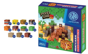 Zestaw klocków magnetycznych Astrafun Pixel One Lava  25 szt.