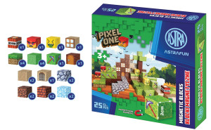 Zestaw klocków magnetycznych Astrafun Pixel One Farma 25 szt.