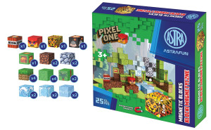 Zestaw klocków magnetycznych Astrafun Pixel One Dżungla 25 szt.