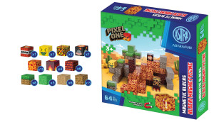 Zestaw klocków magnetycznych Astrafun Pixel One Lava 64 szt.