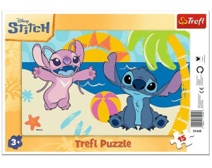 Puzzle 15 ramkowe W cieniu palm TREFL