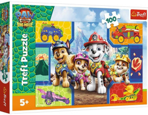 Puzzle 100 Psiaki i dinozaury TREFL