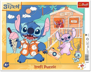 Puzzle 25 ramkowe Radosny Stitch TREFL