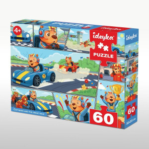 Puzzle 60 Kapibara i wielki wyścig Grałamigłówka
