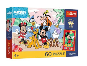 Puzzle 60 Mickey and Friends + plakat TREFL