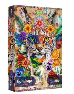 Puzzle 600 Flamingo - Kolaż inspiracji TREFL