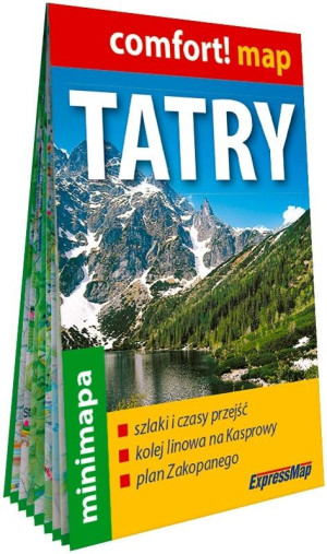 Comfort! map Tatry 1:80 000 + Zakopane plan miasta