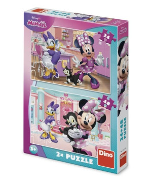 Puzzle 2-w-1 z Minnie i Daisy 24 i 48el