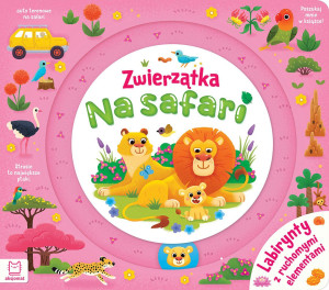 Zwierzątka na safari. Labirynty z ruchomymi elementami