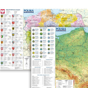Polska mapa ogólnogeo. i administr. 1:1 400 000 B2