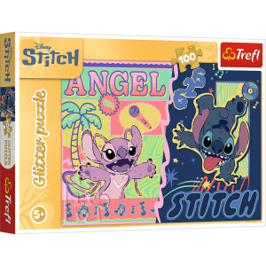 Puzzle 100 Glitter Hawajski blask Disney Lilo&Stitch 16611
