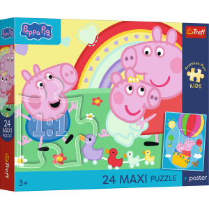 Puzzle 24 Maxi Trefl Premium Plus Kids Świnka Peppa Świnkowe dni 14387