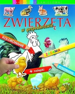 Zwierzęta w gospodarstwie Naklejkowe łamigłówk