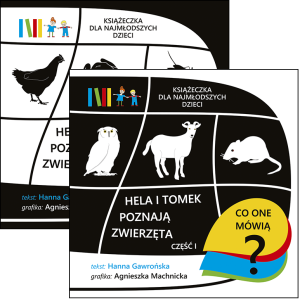 Hela i Tomek poznają zwierzęta Część 1-2 Pakiet. Książeczki dla najmłodszych dzieci