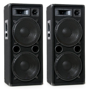 1600W 3-Wege PA Boxen 2x 25 cm Woofer OMNITRONIC DX-2022