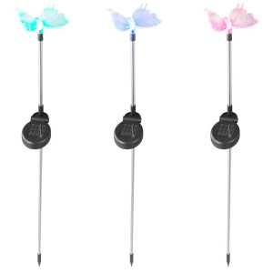 3er Set RGB LED Solarleuchten mit Farbwechsler