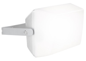 Außenlampe aus Aluminium in silber mit beweglichen Spot