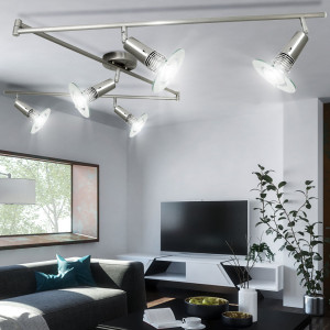 Deckenstrahler mit Knickarm und drehbaren Spots ANDANTE