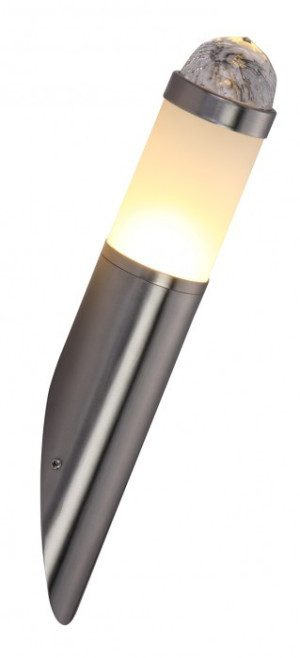 Wandleuchte aus Edelstahl und Kristall SILVER STAR