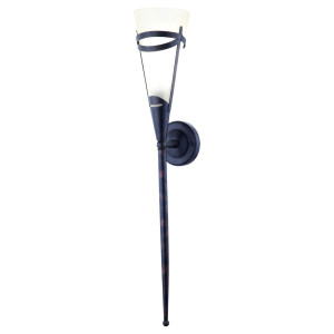 Wandleuchte, Höhe 71 cm, rostfarbig, RUSTICA II