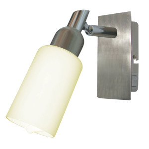 Wandleuchte, Glas Spot satiniert, verstellbar, KABUNA
