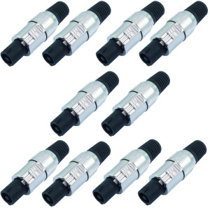 10er Set PA-Lautsprecherstecker Speaker Kabelstecker Boxen