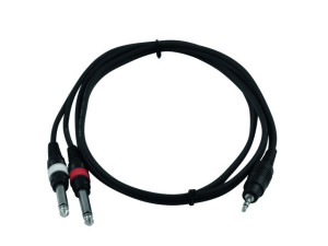 Kabel Verbindungskabel Kabel 3,5mm Klinke 2x 6,35mm Klinke
