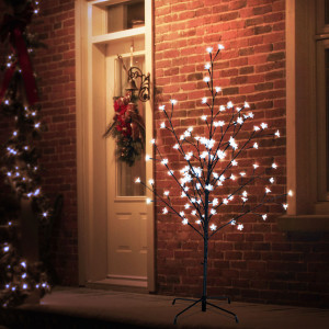 Dekobaum, Außenbereich, 108 LED's, braun, H 130 cm