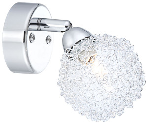 Wandlampe aus Metall und Chrom mit Alu-Kugelgeflecht ORINA