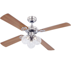 Deckenventilator, Zugschalter, Glas, 105 cm, ENIGMA