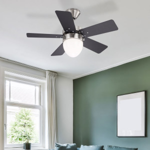 Deckenventilator, Vor-/Rücklauf, Zugschalter, D 76 cm