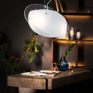 Pendelleuchte aus Glas mit LED Leuchtmittel
