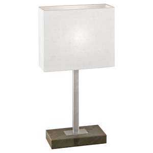 Tischleuchte, Touchdimmer, Textil, Stahl, H 48 cm, PUEBLO 1
