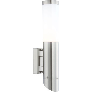 Edelstahl Up & Down Fackel Wandleuchte, Höhe 33,5 cm, DACIA