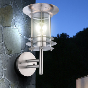 Edelstahl Wandlampe für den Außenbereich MIAMI